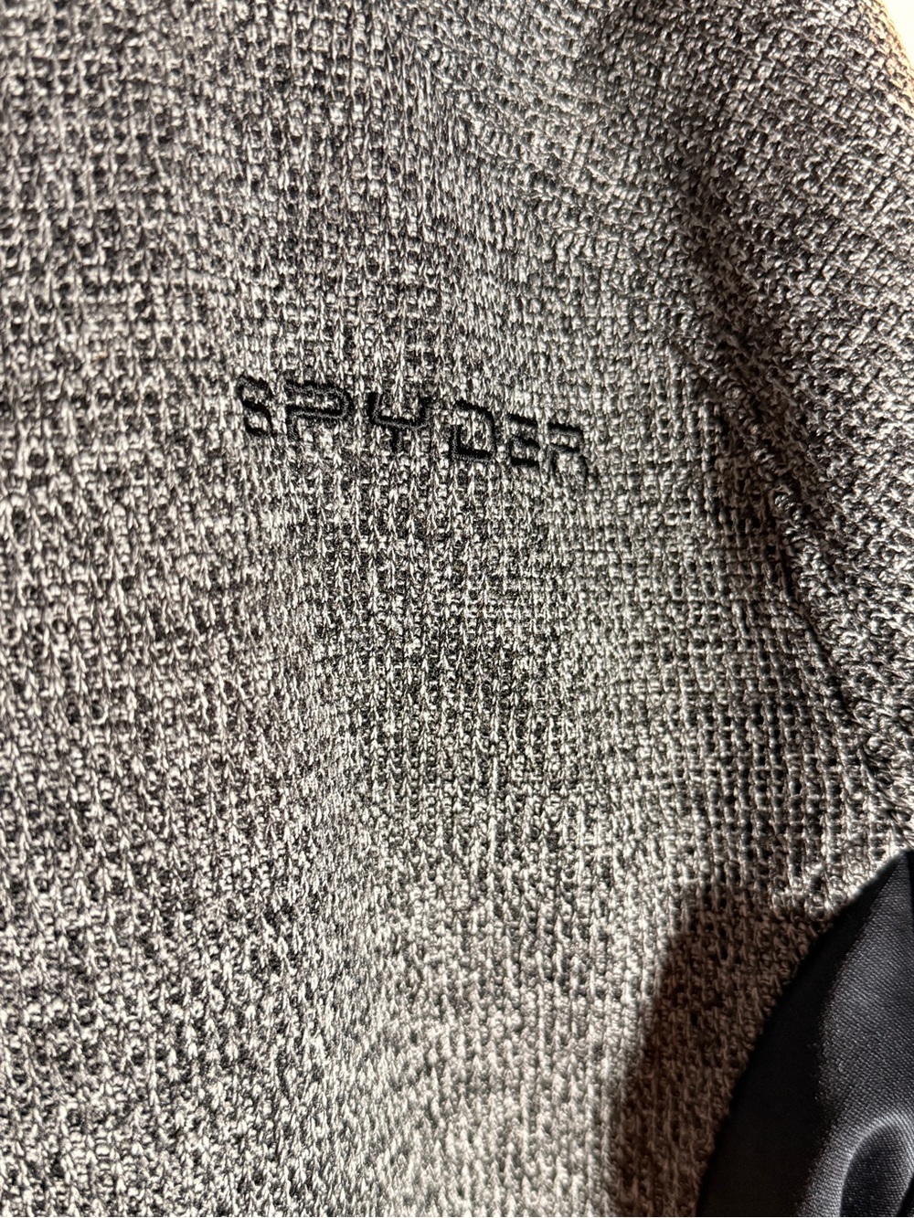 Spyder Men's Grey and Black Half-Zip Performance Pullover - Picture 5 of 7